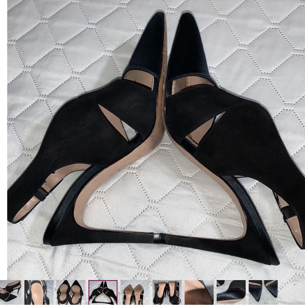 Tory Burch Black Suede Heels